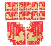 SHINEOFI 120pcs Year Horse Vietnamese Red Money Envelopes for Cash Lunar Year Lucky Money Packets Traditional Cultural Keepsake with Artistic Horse Design