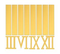 SHINEOFI 12pcs Acrylic Number Clock Replacement Set with Adjustable Scales and Silent Movement, Modern Vintage Inspired Wall Clocks for Living Room Or Kitchen Wall Decor