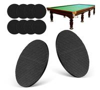 SHINEOFI 12pcs Billiard Pool Table Leg Shims, 3. 3" Diameter Rubber Pool Table Leveling Kit, Anti-slip Shims Foot Pads for Billiards Furniture Accessories