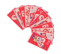 SHINEOFI 12pcs Chinese Red Envelopes Horse Design Spring Festival Lucky Money Pockets with Blessing Words Traditional Hong Bao for Family Business and Friends Celebration