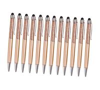 SHINEOFI 12pcs Crystal Stylus Pen Glitter Gel Ink Diamond-tip Stylus Pen for Touch Screens for School and Office Use in Metallic Colors