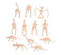 SHINEOFI 12pcs Dinosaur Skeleton Plastic Figures for Precision Bone Models for Educational Sandbox Play and Birthday Party Favors Childsafe Miniature Dinosaur Statues for Creative Learning