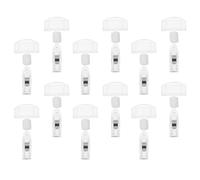 SHINEOFI 12pcs Dual-Head Pop Advertising Clips with Swivel Function, Price Tag Holder and Poster Sign Display Clips for Retail Store Merchandise and Poster Display