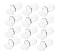 SHINEOFI 12pcs Glass Yogurt Maker Jars with Lids Refillable Milk Bottles for Homemade Yogurt Jam Honey Safe Glass Containers for Catering Wedding Favors