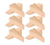 SHINEOFI 12pcs Hardwood Door Wedges Triangle Non-Slip Wooden Stopper Blocks for Door Security Chair Caning Carpentry DIY Construction Home Office