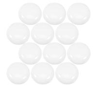 SHINEOFI 12pcs LED Lamp Shade for LED Light Bulbs, White PC Plastic Half Globe Cover with Heat Resistant and Easy Cleaning Features, Suitable for Bedrooms and Studies Vanity Lighting