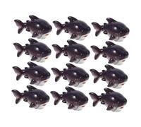 SHINEOFI 12pcs Mini Resin Shark Figurines Adorable Tiny Ocean Animal Models for Garden Aquarium DIY Craft Decoration Realistic Ornaments for Fairy Landscape and Home Decor
