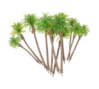 SHINEOFI 12Pcs Miniature Palm Tree Model Lightweight DIY Landscape Sand Table Decor with Realistic Craftsmanship for Micro Scenery and Miniature Gardening