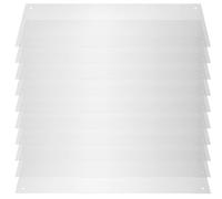 SHINEOFI 12pcs Plastic Pet Cage Liners 100 Ties, 35.6x11.5cm Removable Urine Splash Guard Panels for Small Animal Cages, Bunny, Hedgehog, and Guinea Pig Habitat Accessories