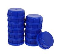 SHINEOFI 12pcs Plastic Storage Bucket Lids with Gasket Screw Seal Caps for Chemical Containers and Feeders Blue Plastic Covers for Pails Reusable Airtight Storage Pail Sealing Lids