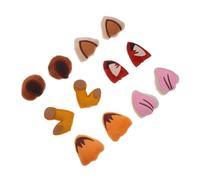 SHINEOFI 12pcs Plush Cartoon Animal Ear Headbands DIY Accessories Bear Cat Fox Deer Pig Tiger Ears for Costume Cosplay Party Decorations Variety Pack