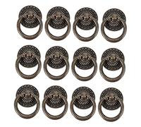 SHINEOFI 12pcs Retro Cabinet Knobs and Pull Handles Vintage Drawer Handle for Furniture Alloy Material for Wardrobe Desk Shoe Cabinets Durable and Stylish