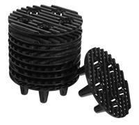 SHINEOFI 12Pcs Round Flower Pot Bottom Mesh Pads 10Cm Plastic Root Control Plant Riser Feet for Small Outdoor Planters Patio Pot Lifters