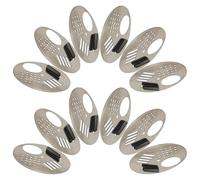 SHINEOFI 12Pcs Round Metal Bee Hive Entrance Reducer Discs Stainless Steel Beekeeping Tools Bee Escape Valve Beehive Nest Door Accessories for Beekeepers
