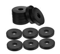 SHINEOFI 12pcs Round Non Slip Sofa Caster Pads with Shock Absorbing Soft PVC Cushion Furniture Floor Protectors for Office Home and Industrial Use Easy Tool Installation