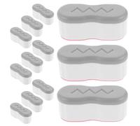 SHINEOFI 12pcs Self-Adhesive Toilet Seat Bumper Pads Universal Silent Cushion Protectors for Bidet Attachments Bathroom Home Hotel Use