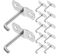 SHINEOFI 12Pcs Square Hole Pegboard Hooks, Iron Wall Panel Hangers for Clothes and Display in Market and Garage, Robust 5Cm