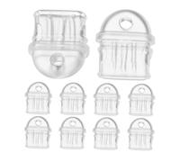 SHINEOFI 12pcs Transparent Type-c Phone Charging Port Stoppers with PVC Dustproof Mobile Phone Plugs Protective Covers for Type-c Ports Easy to Insert and Remove Compatible with Smartphones