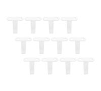 SHINEOFI 12pcs White Iron Hanging Hooks for Kitchen Cabinet, Under Shelf Mug Holder, Heavy Duty Wall Fixing Hook for Home Storage and Balcony Plant Pot Organizer