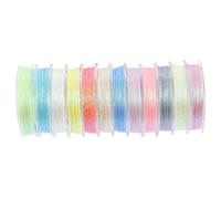 SHINEOFI 12Rolls Luminous Embroidery Thread Multi Function DIY Sewing Floss for Crafting Flexible Options for Needlework Cross Stitch Quilting Decoration Colors