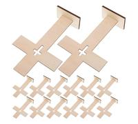 SHINEOFI 14pcs Wooden Crosses Elegant Hollow Design with Splinterfree Edges Easy Hanging Beige Farmhouse Decor for Prayer and Personal Devotion Christmas Easter Decoration