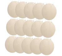 SHINEOFI 15 Sets Round Wooden Discs Solid Wood Circles for DIY Painting Home Decor and Holiday Crafting Polished Smooth Surface with Rounded Edges Eco Friendly Natural Wood for Artistic
