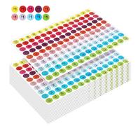 SHINEOFI 15 Sheets Circular Pricing Labels, General Store Price Stickers for Garage and Yard Sale, Adhesive Sale Tags for Business and Shop Use