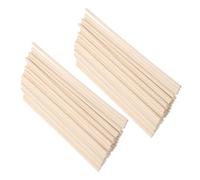 SHINEOFI 150pcs Natural Round Wood Dowel Rods Unfinished Decorative Wooden Sticks for DIY Craft Projects Cake Support Model Building and School Science Experiments