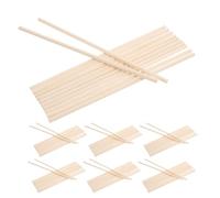 SHINEOFI 150pcs Unfinished Natural Wood Dowels for Crafts Round Wood Sticks Bulk Pack Rustic Craft Rods for Model Building Cake Supports DIY Projects School Science Experiments