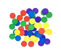 SHINEOFI 150pcs Wood Discs Early Education Math Teaching Tool for Preschool Counting and Numeration Reward Tokens Smooth Portable Learning