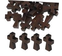 SHINEOFI 150pcs Wooden Crucifix Charms Antique Cross Pendants for DIY Jewelry Necklace Bracelet Keychain Craft Making Versatile Crafting Supplies for Easter and Beyond