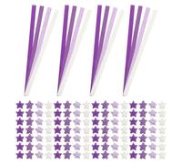 SHINEOFI 1560pcs Gradient Purple Origami Paper Star Strips 4-Color DIY Folding Craft Paper for Handmade Lucky Stars Decorative Strips for Christmas Classroom Scrapbooking