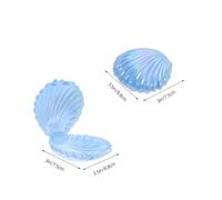 SHINEOFI 15pcs Elegant Seashell Party Favor Containers and Decorative Candy Box Made of Sturdy Pp, Featuring Compact and Portable Design, for Travel, Office, and Back to School Decor