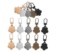 SHINEOFI 15Pcs Metal Zipper Pulls Replacement Slider Charms with Small Design for Secure Fit Bags Luggage Clothes Shoes Easy DIY Installation Detachable Accessories Black Silver Gold