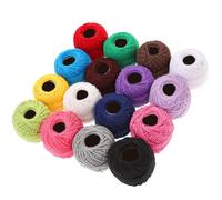 SHINEOFI 16 Roll Embroidery Thread Set Multi-Color Cotton Floss for Cross Stitch DIY Craft Supplies Home Gift Making 1.77 Inch Cube