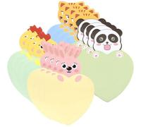 SHINEOFI 16pcs 16pcs Animal Heart-shaped Paper Memo Notes for Office