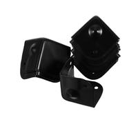 SHINEOFI 16pcs Black Metal Corner Protectors for Boxes and Flight Cases Durable Triangle Design for Speaker and Guitar Protection Versatile Edge Guards for Cabinets and Storage