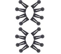 SHINEOFI 16pcs Picture Holder Stand Plastic Photo Frame Display Stands with 360° Rotating Hinge, Wide Compatibility, Flexible Adjustment, Sleek Minimal Style for Office Display and Shelves