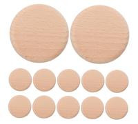 SHINEOFI 16PCS Unfinished Round Wood Circles Durable Chinese Chess Pieces DIY Friendly Blank Wood Discs for Arts Crafts Board Games Socializing