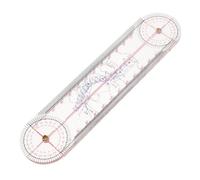SHINEOFI 17inch Acrylic Goniometer Spinal Measurement Tool for Joint and Limb Angle Evaluation, Portable and Lightweight Orthopedic Protractor for Hospital Use and Physical Therapy Sessions