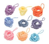 SHINEOFI 180Pcs Elastic Weaving Loom Loops Refill for Potholder DIY Crafts Soft Elastic Bands in Vibrant Candy Colors Comfortable Touch Suitable for Adults Creative Basket Weaving Kit