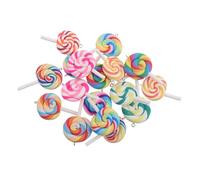 SHINEOFI 18pcs Colorful Lollipop Pendant Charms Playful Candy Jewelry Making Supplies DIY Necklace Accessories for Parties Durable Dessert Jewelry Charms for Creative Projects
