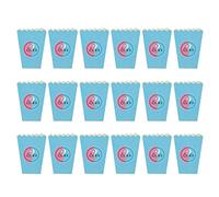 SHINEOFI 18pcs Small Popcorn Boxes Party Favors Gender Reveal Birthday Party Decorations Popcorn Buckets for Boys and Celebration