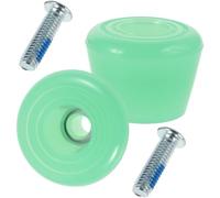 SHINEOFI 1pair Double Row Roller Skating Brake Jam Plugs Pu Toe Stops Brake Pads for Quad and Four-wheel Skates Replacement Accessories
