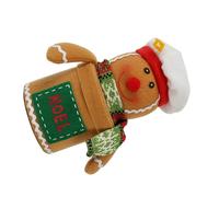 SHINEOFI 1pc Christmas Candy Box Surprise Redeem Card Charcuterie Sticker Cookies Xmas Tree Topper Christmas Window Clings Decorations Chocolates Tins Plush Lid Individual Boxes Cloth Brown