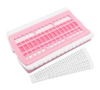 SHINEOFI 1pc Cross Stitch Thread Organizer Card Plastic Floss Holder for Embroidery and DIY Crafts Compact Mini Thread Arranger in Pink Gift for Beginners and Hobbyists