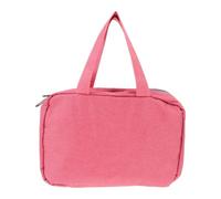 SHINEOFI 1pc Travel Toiletry Bag with Dry and Wet Separation Portable Cosmetic Storage Pouch for Family and Travel Capacity Handheld Makeup Organizer in Pink