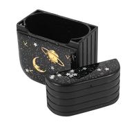 SHINEOFI 1pc Wireless Earphone Storage Case Cover Star and Moon Design Compatible and Portable Protective Shell against Bumps and Drops Falling and Dirt-resistant Material Random Style