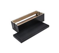 SHINEOFI 1pc Wooden Socket Storage Box Large Cable Management Box for Durable Natural Wood Design for Power Strips and Cords Black Color Practical Organizer for Living Room and More