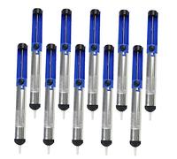 SHINEOFI 1set Solder Sucker Professional Desoldering Vacuum Pump Tool One Handed Use for Efficient Solder Removal for Tv and Computer Maintenance 10pcs